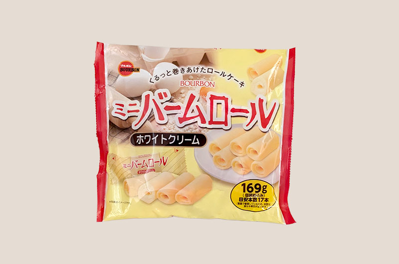 169g ミニバームロール ホワイトクリーム